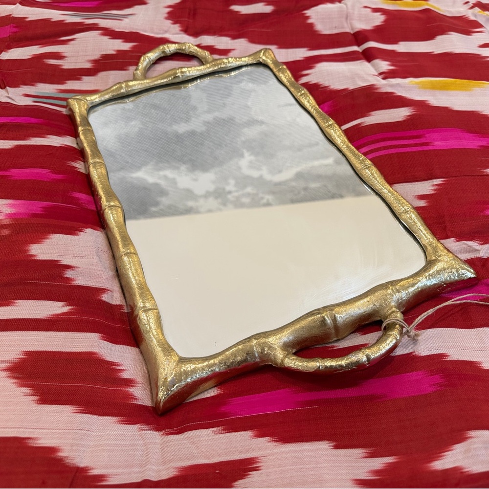 NWT Mirror Tray, Brass Finish